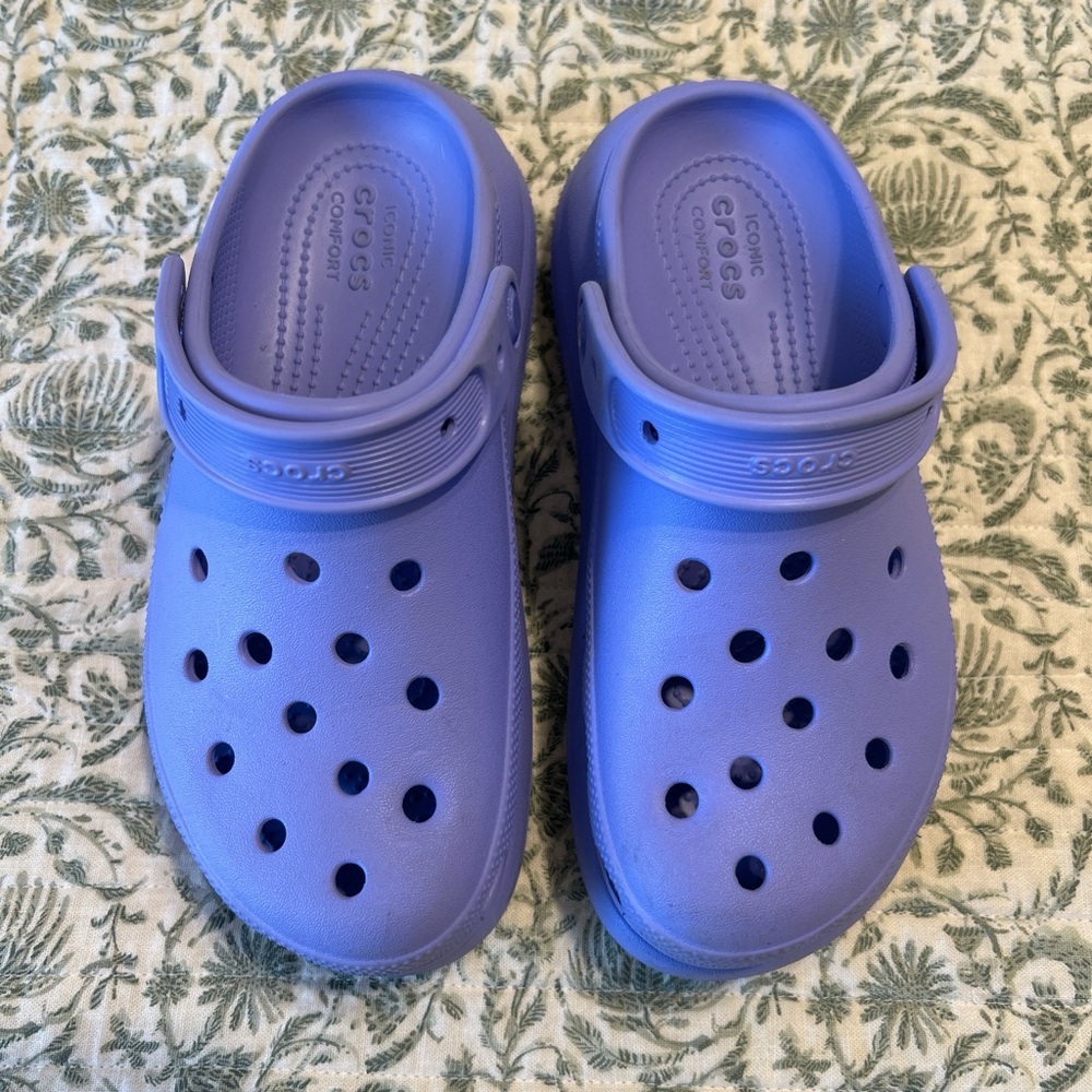 CROCS Purple Mules with Classic Clog Design